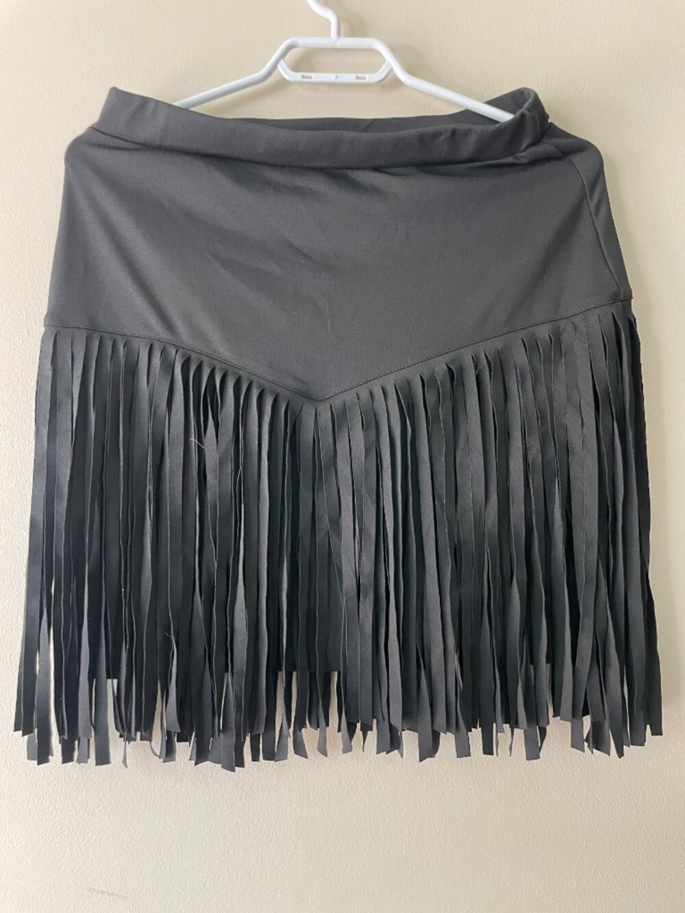 Black Fringe Western Cowgirl Skirt